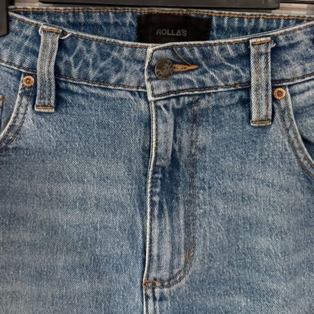 ROLLA'S Tim Slims Jeans Light Wash Denim Slim Fit Jeans 34x32 - Picture 4 of 6